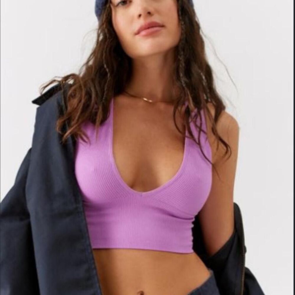 Urban-outfitters Women's Purple Crop-top